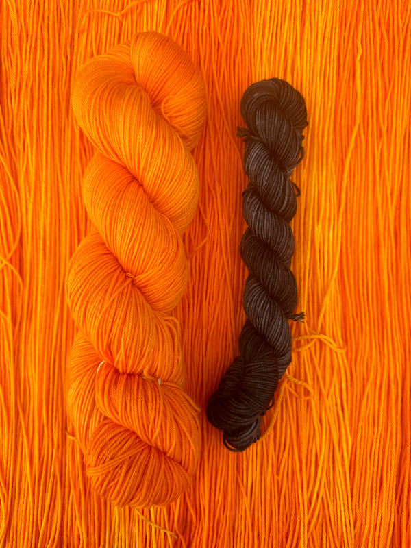 Merino 4ply - Treat a Tradie Sock Bundle - Orange/Black