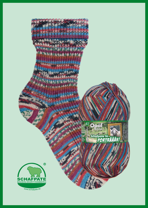 Schafpate 16 - Portraaah - Lotte the Lead Sheep