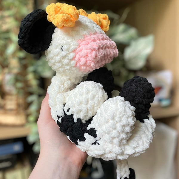 Crochet Cow by Nightingale & Wren