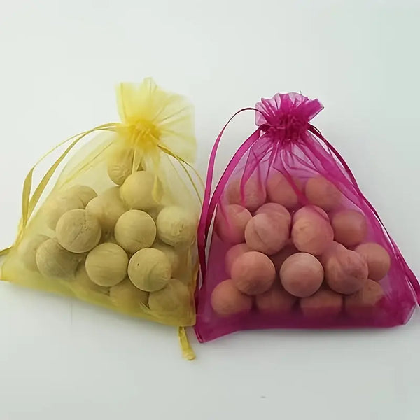 Natural Camphor Wood Balls - Moth Deterant And Odor Eliminator