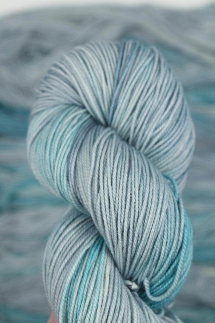 Blue Collar Style 4ply hand dyed merno yarn