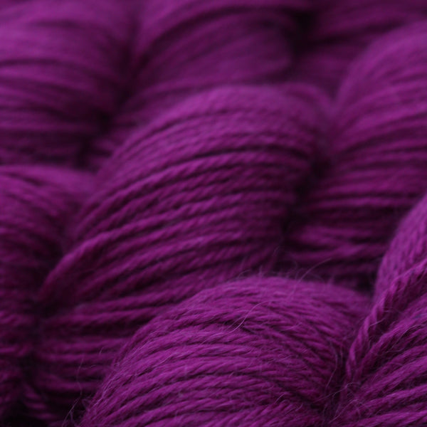Handdyed Merino Alpaca Cashmere yarn purple