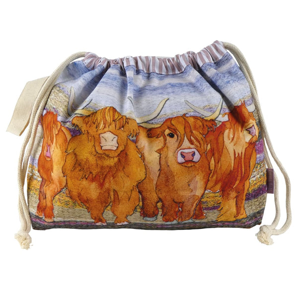 Highland Coos - Emma Ball - Drawstring Bag
