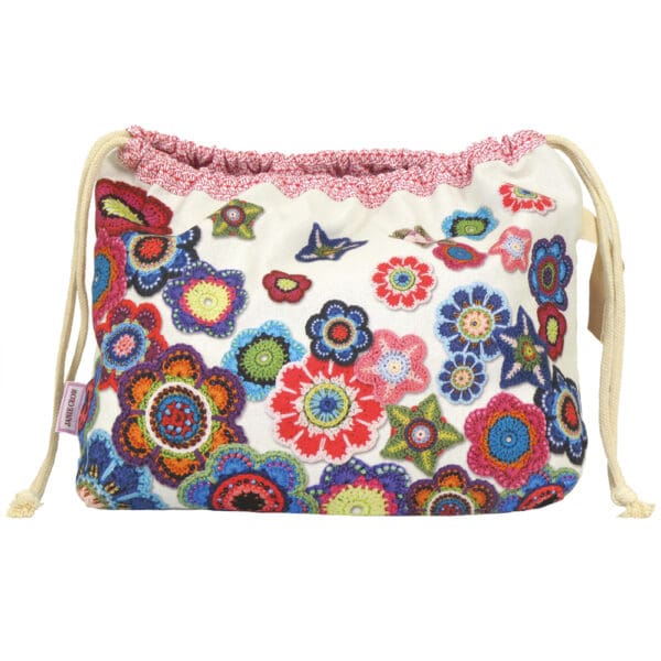 Crochet Motifs - Emma Ball - Drawstring Bag