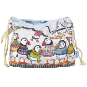Woolly Puffins - Emma Ball - Drawstring Bag