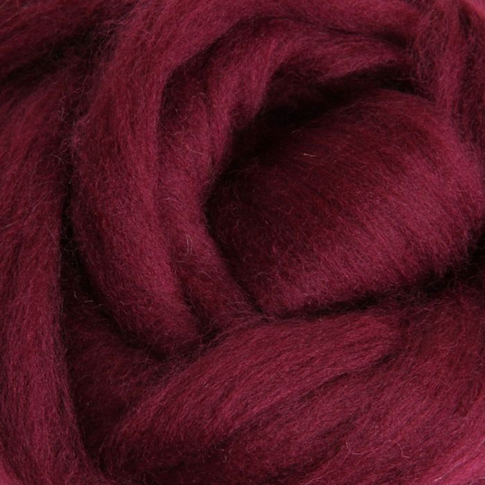 039 Dyed Sliver Aubergine - 100gm Bag