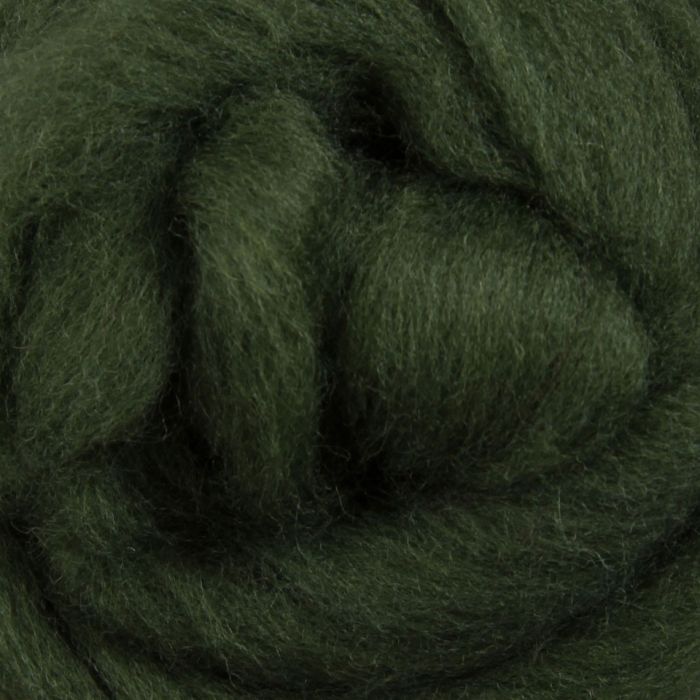 051 Dyed Sliver Fern Green - 100gm Bag