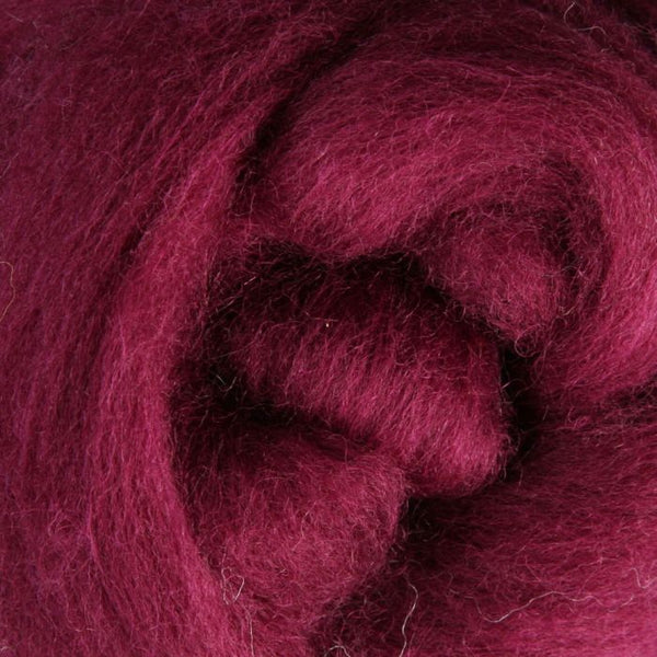 047 Dyed Sliver Raspberry - 100gm Bag
