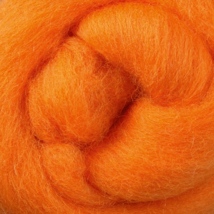 048 Dyed Sliver Tangerine - 100gm Bag