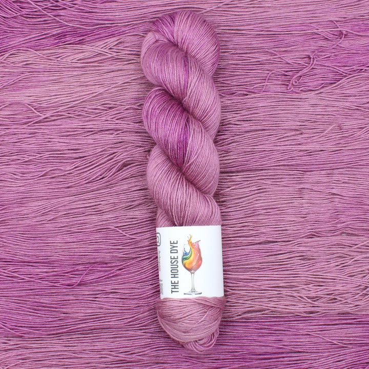Handdyed Camel/Silk yarn pink
