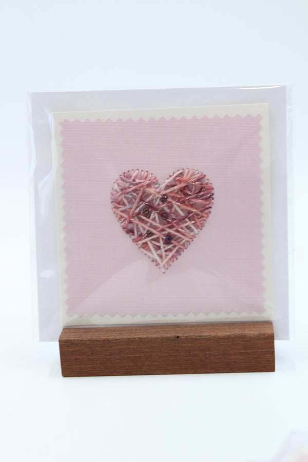 Heart - Purple Blush - Greeting Card