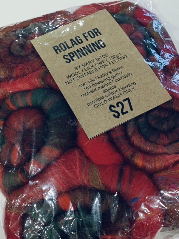 Rolag for Spinning - Mary Dodd - 102g
