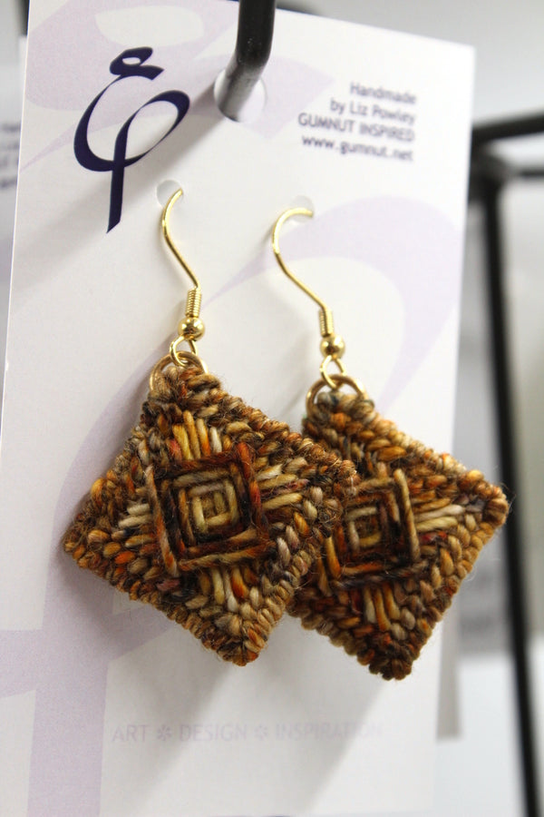 Earrings - Needlepoint - Desert