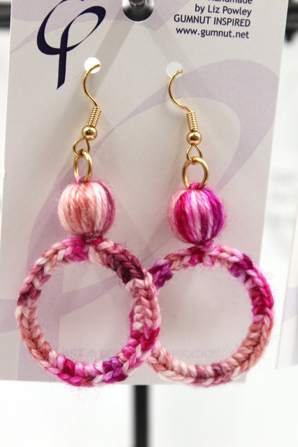 Earrings - Crochet Hoops - Advent Surprise#7