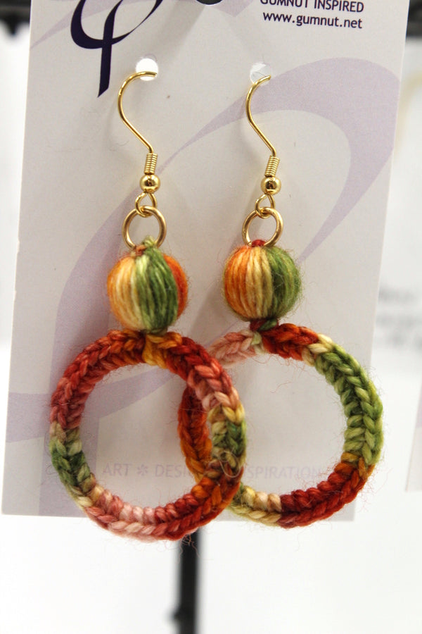 Earrings - Crochet Hoops - Advent Surprise#3