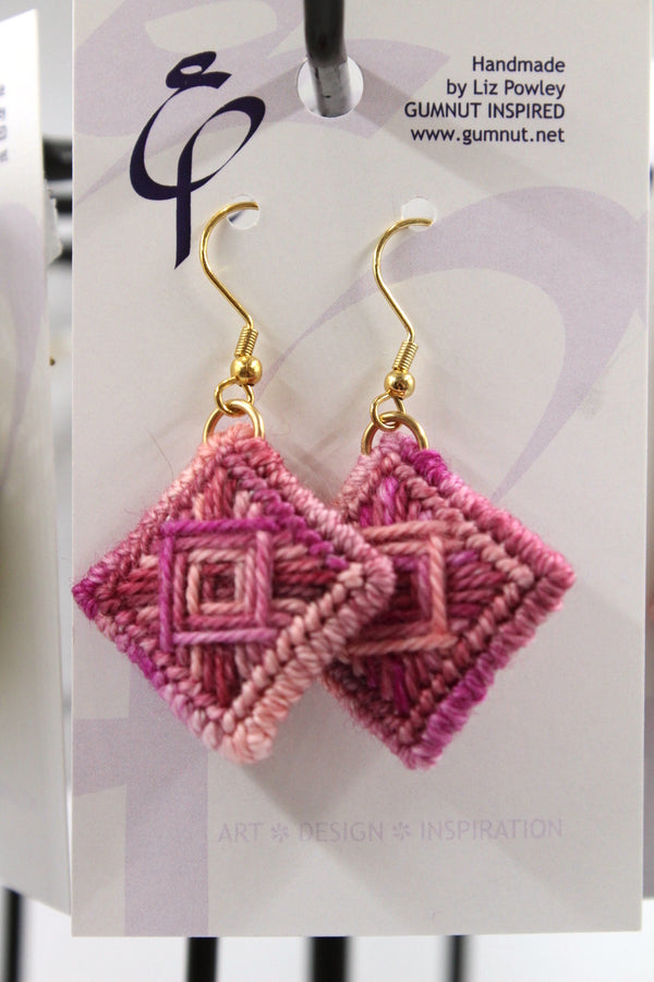 Earrings - Needlepoint - Mary