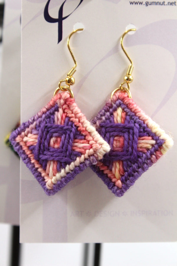 Earrings - Needlepoint - Sarah