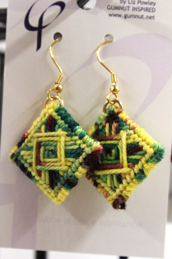 Earrings - Needlepoint - City Laneway