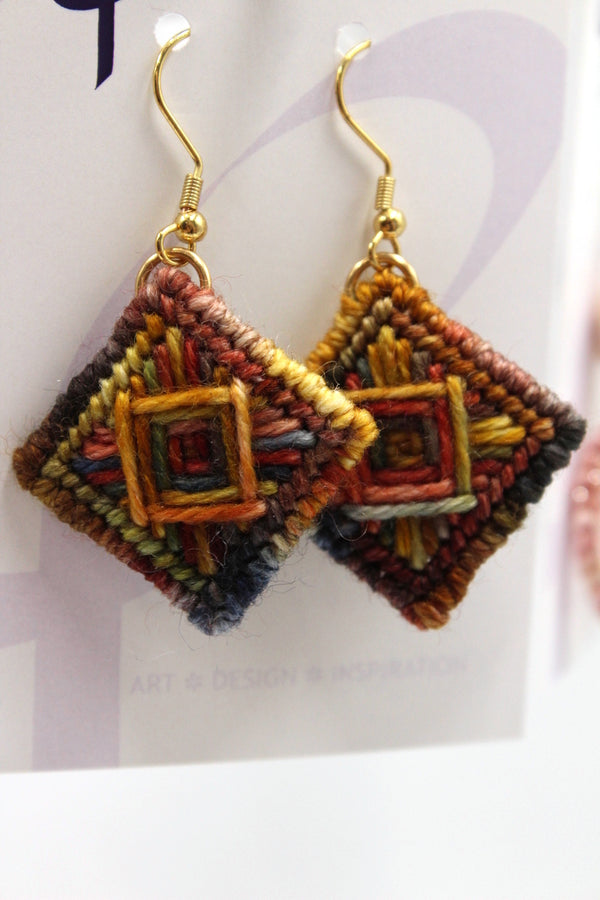 Earrings - Needlepoint - Outback