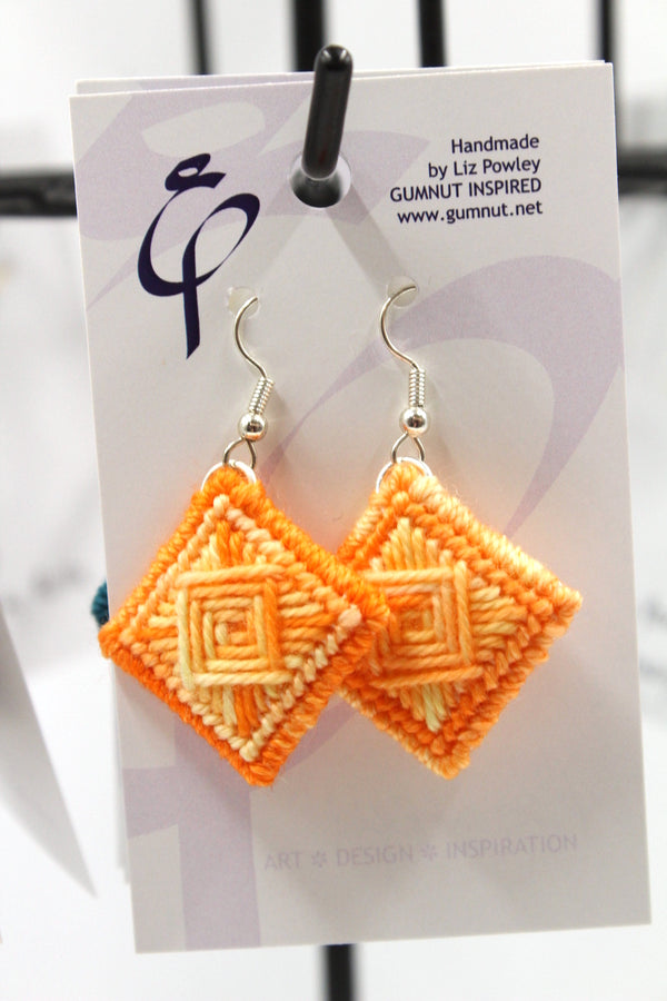 Earrings - Needlepoint - Pith or Peel