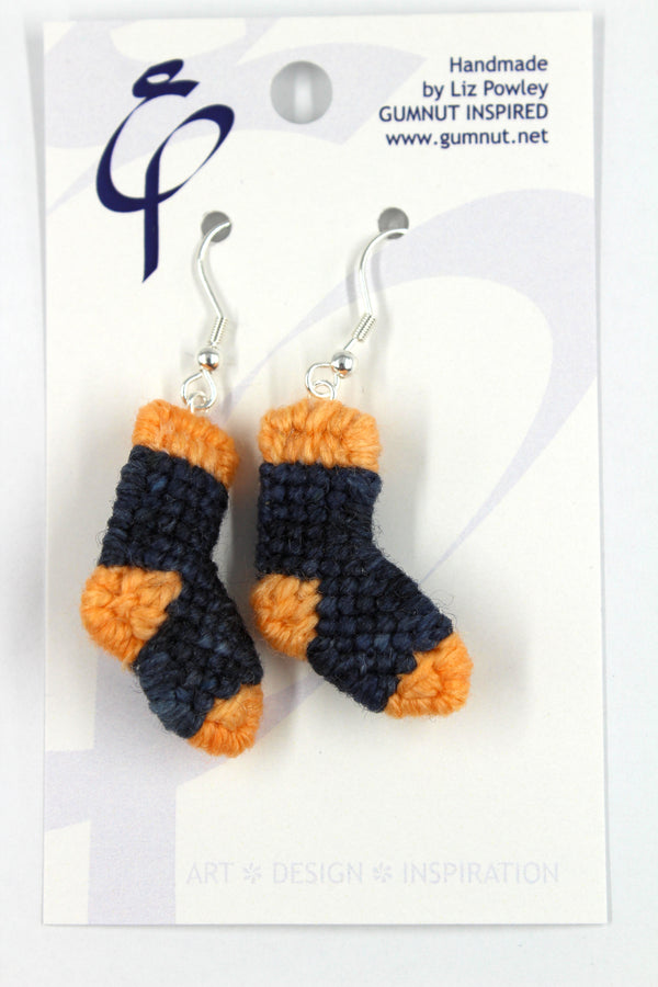 Earrings - Needlepoint Socks - Aurora Australia