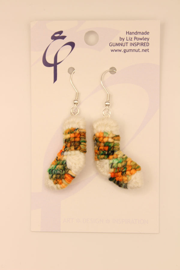 Earrings - Needlepoint Socks - Fox in the Woods