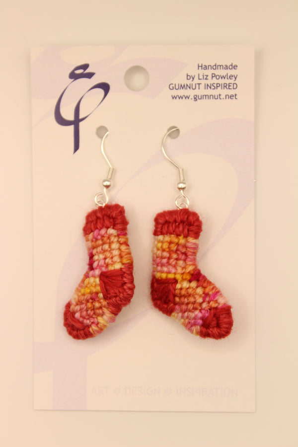 Earrings - Needlepoint Socks - Tutti Fruitti