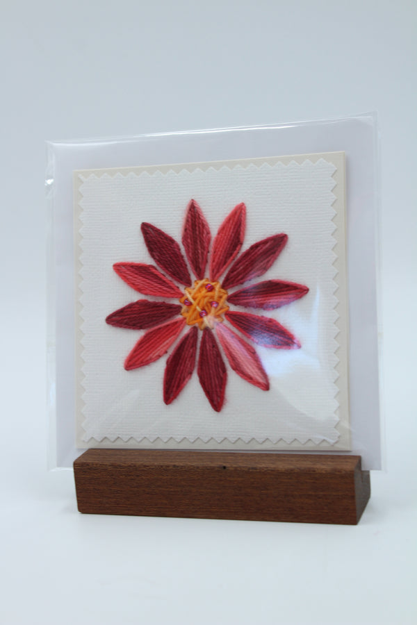Flower - Redy or Hot - Greeting Card - 10 x 10 cm