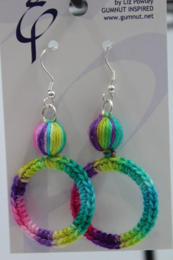 Crochet Hoop - Remember Spring - Earring