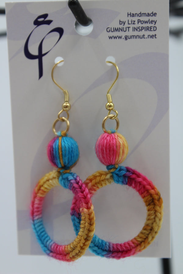 Crochet Hoop - No Rain Dear - Earring