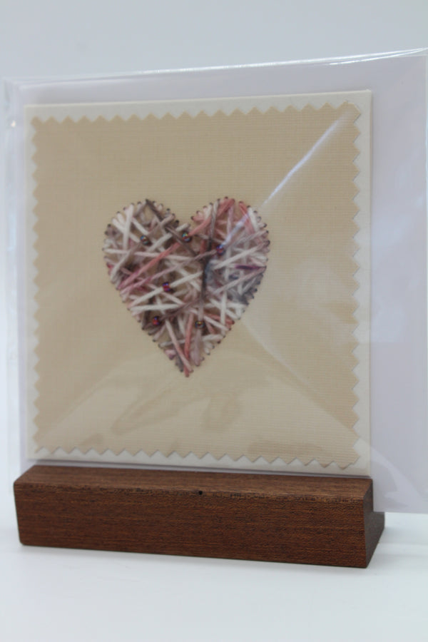 Heart - Cherry Choc Ripple - Greeting Card 10x10cm (1728)