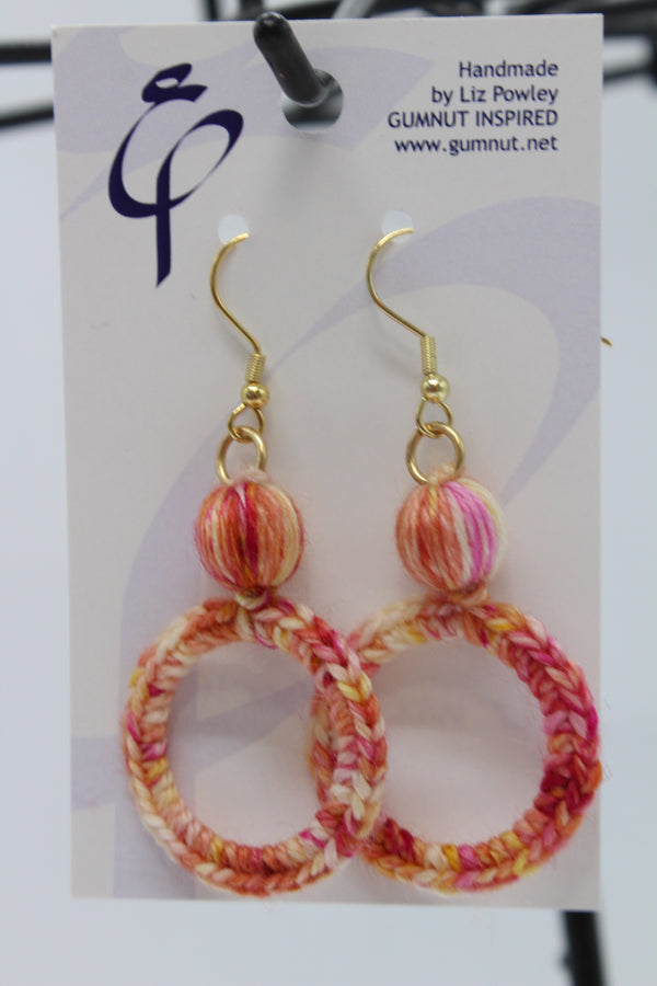 Crochet Hoop - Tutti Fruitti - Earring (2289)