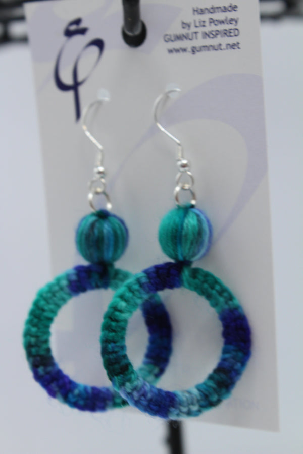 Crochet Hoop - Ice Ice Baby - Earring (2290)