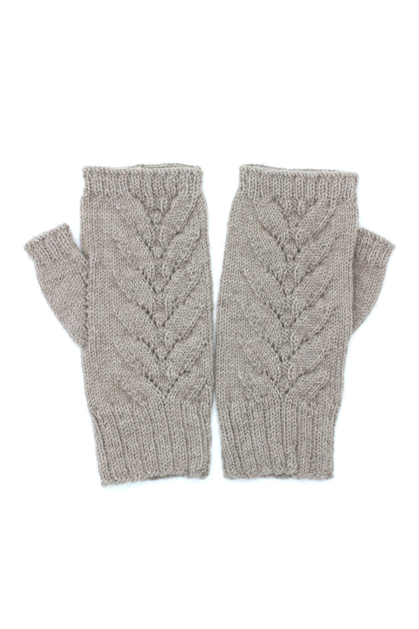 Lorraine - Adult Mittens - Beige