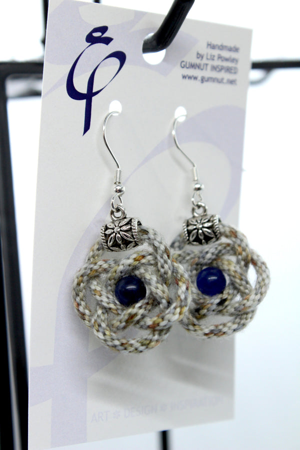 Earrings - Needlepoint Socks - Wolf (J2322)