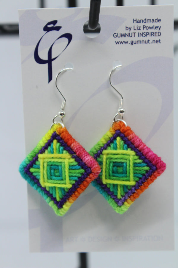 Earrings - Needlepoint Socks - Sugar and Its Purple (J2320)