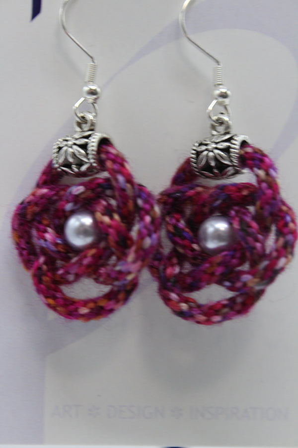 Earrings - Kumihimo Rope  - Join the Circus (J2327)
