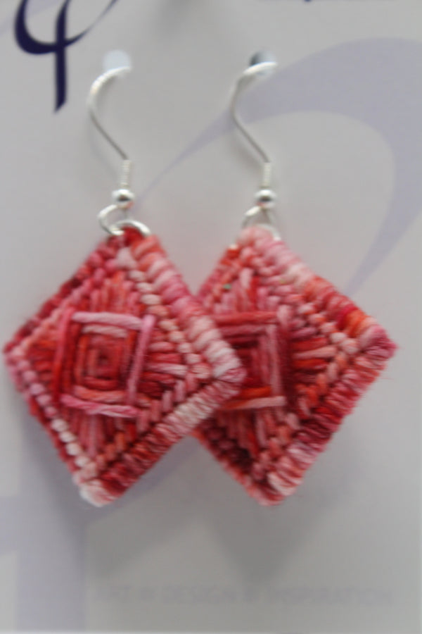Earrings - Needlepoint  - Cherry Bomb (J2324)