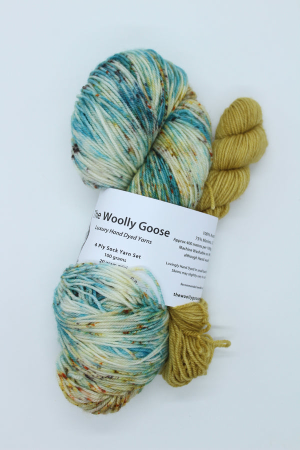 Goose's 4ply - Sock Yarn Set - Marine Life + Ginger