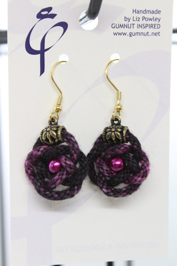 Earrings - Kumihimo Rope  - Sian's Yarns - Evie Baby (J2342)