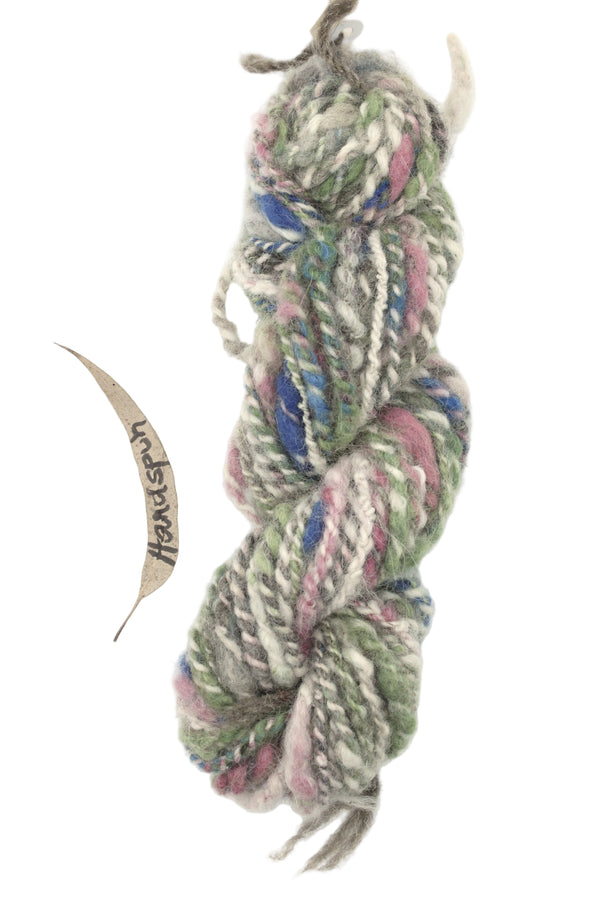 Kay's Handspun Yarn - (KHS003) Raspberry, Marine Wattle and Marine, Grey