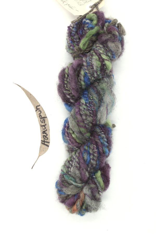 Kay's Handspun Yarn - (KHS005) Marine Blue, Grey, Marine-Wattle, Raspberry, Purple