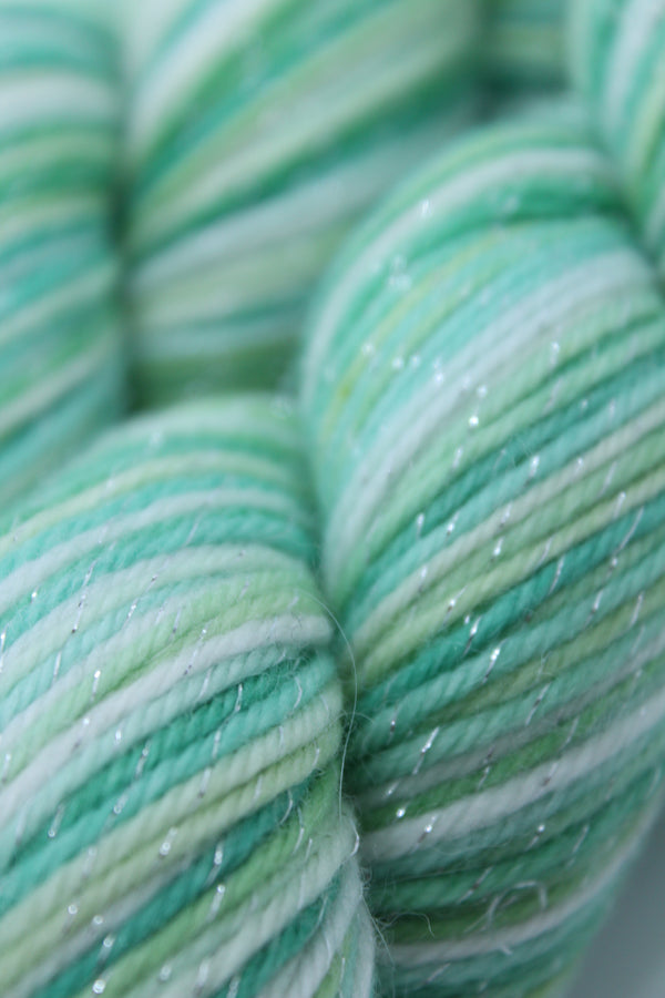 Lime Ripple - Rusty Sparkle (8ply)