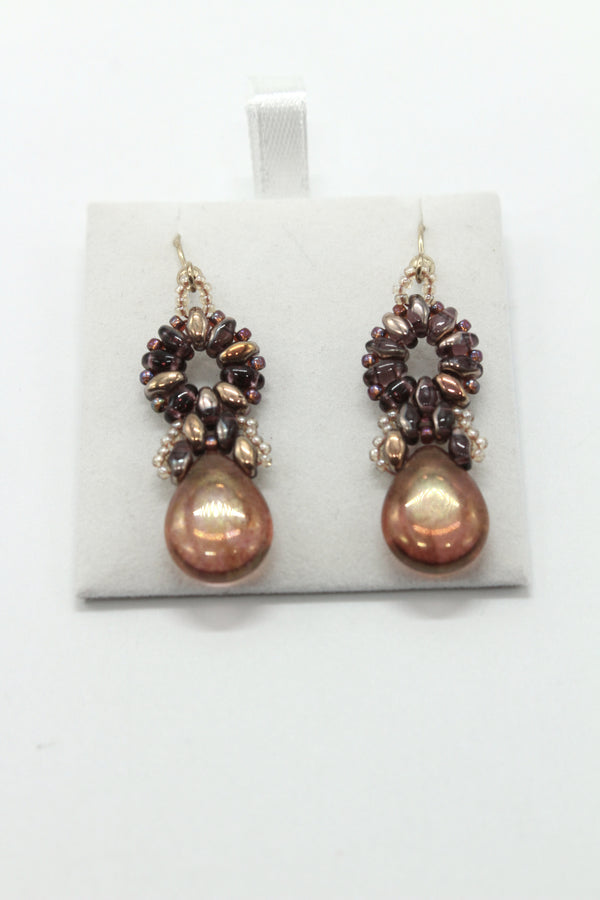 Beaded Earrings - Czech & Japanese Beads  (J2014)