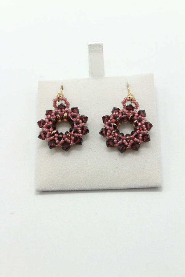 Beaded Earrings - Swarovski, Czech & Japanese Beads  (J2128)