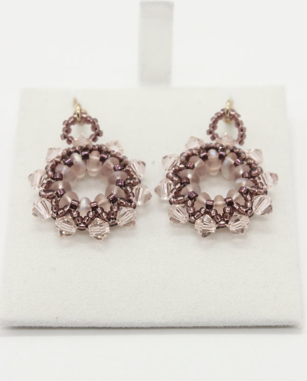 Beaded Earrings - Swarovski, Czech & Japanese Beads  (J2129)