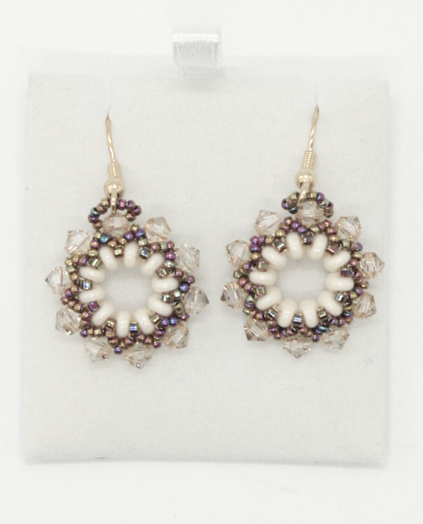 Beaded Earrings - Swarovski, Czech & Japanese Beads  (J2120)
