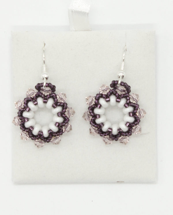 Beaded Earrings - Swarovski, Czech & Japanese Beads  (J2118)