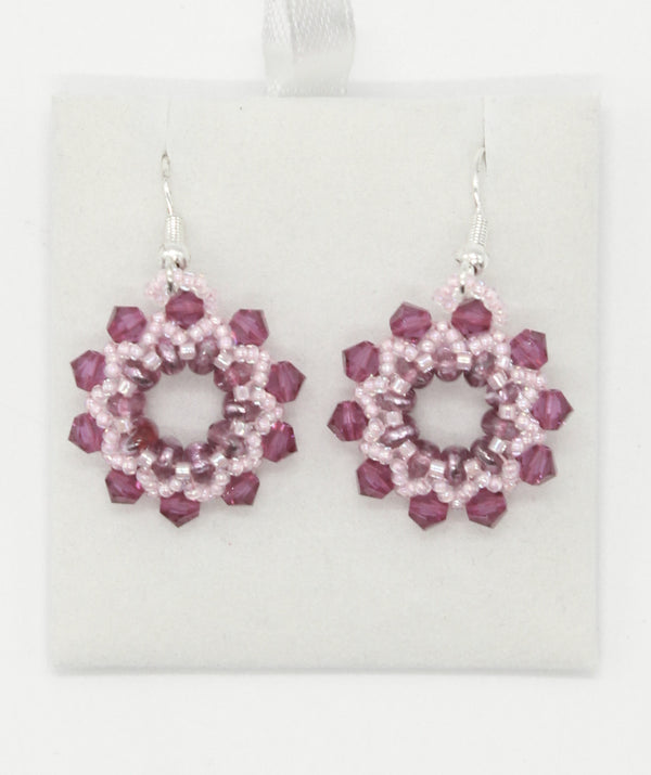 Beaded Earrings - Swarovski, Czech & Japanese Beads  (J2117)