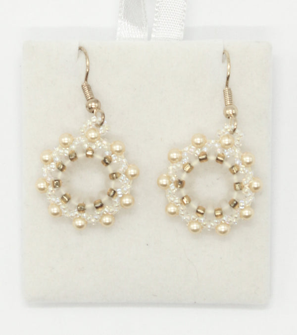 Beaded Earrings - Swarovski, Czech & Japanese Beads  (J1950)